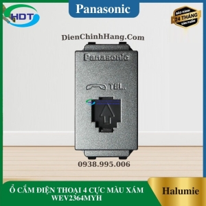 Ổ CẮM ĐIỆN THOẠI 4 CỰC MÀU XÁM WEV2364MYH