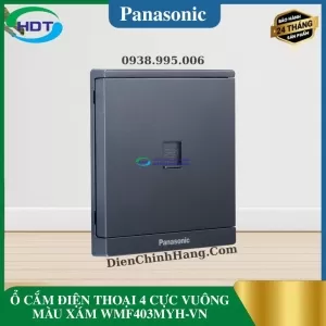 Ổ CẮM ĐIỆN THOẠI 4 CỰC VUÔNG MÀU XÁM WMF403MYH-VN