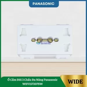 Ổ Cắm Đôi 3 Chấu Đa Năng Panasonic WEV157207SW