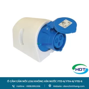 Ổ cắm gắn nổi loại không kín nước PCE F113-6