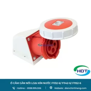 Ổ cắm gắn nổi loại kín nước PCE F1132-6