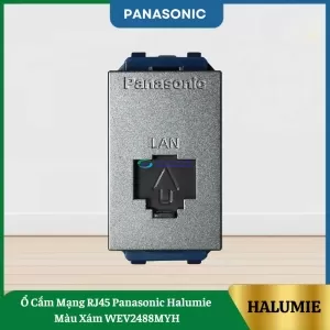 Ổ Cắm Mạng RJ45 Panasonic Halumie Màu Xám WEV2488MYH