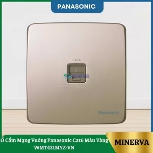 Ổ Cắm Mạng Vuông Panasonic Cat6 Màu Vàng WMT431MYZ-VN