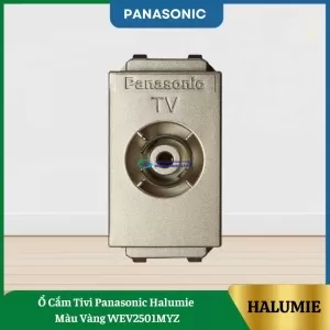 Ổ Cắm Tivi Panasonic Halumie Màu Vàng WEV2501MYZ