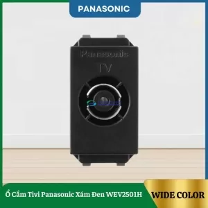 Ổ Cắm Tivi Panasonic Xám Đen WEV2501H