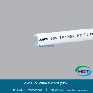 ỐNG LUỒN DÂY ĐIỆN PVC Ø 25 (750N) MPE A9025