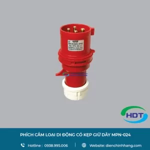 PHÍCH CẮM LOẠI DI ĐỘNG CÓ KẸP GIỮ DÂY MPE MPN-024