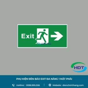 PHỤ KIỆN ĐÈN BÁO EXIT MPE ĐA NĂNG 1 MẶT PHẢI PKEXR
