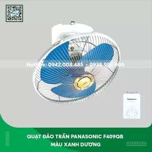 Quạt đảo trần Panasonic F409QB màu xanh dương