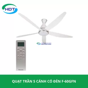 QUẠT TRẦN 5 CÁNH CÓ ĐÈN F-60GFN