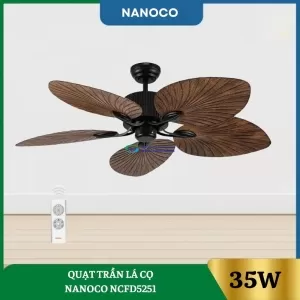 Quạt Trần Lá Cọ Nanoco NCFD5251