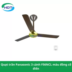 Quạt trần Panasonic 3 cánh F56NCL màu đồng cổ điển