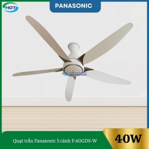 Quạt trần Panasonic 5 cánh F-60GDS-W 40W màu trắng