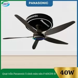 Quạt trần Panasonic 5 cánh màu nâu F-60GDS-B 