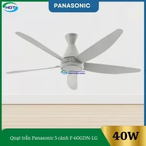 Quạt trần Panasonic 5 cánh F-60GDN-LG màu xám