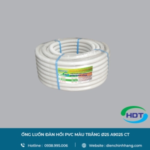 RUỘT GA PVC MÀU TRẮNG Ø25 MPE A9025 CT