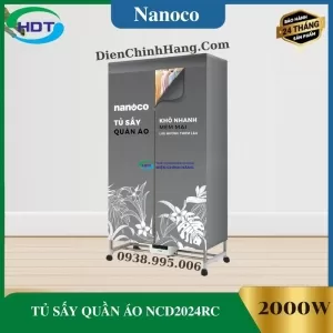 TỦ SẤY QUẦN ÁO NANOCO NCD2024RC