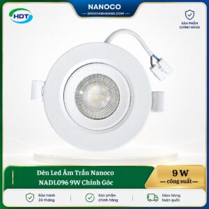 Đèn LED âm trần Nanoco NADL096 9W chỉnh góc