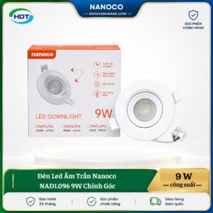Đèn LED âm trần Nanoco NADL096 9W chỉnh góc