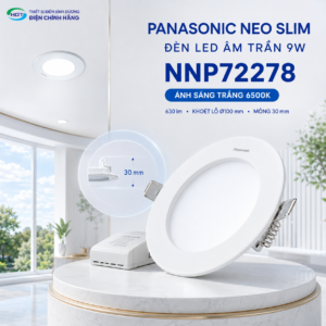 Đèn Led Âm Trần Panasonic 9W Dòng Neo Slim NNP72278