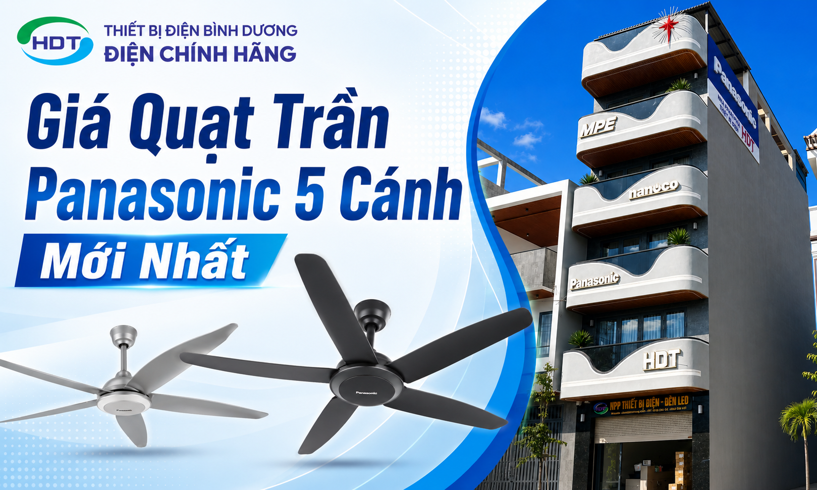 Giá Quạt Trần Panasonic 5 Cánh Mới Nhất