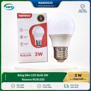 Bóng Đèn LED Bulb 3W Nanoco NLBL033
