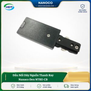 Đầu Nối Dây Nguồn Thanh Ray Nanoco Đen NTRE-CB