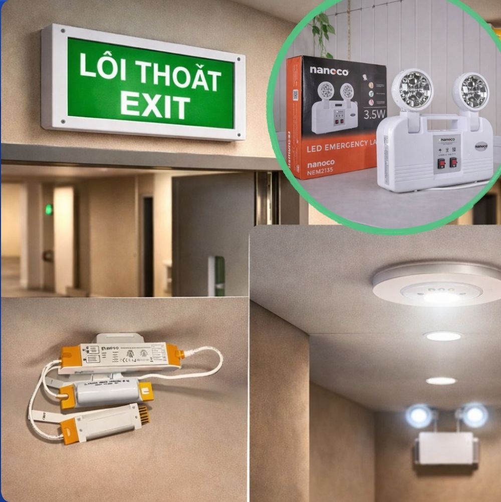 Ứng dụng thực tế của Đèn Exit Và Khẩn Cấp Nanoco