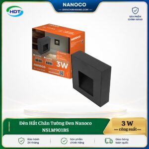Đèn Hắt Chân Tường Và Cầu Thang Đen Nanoco NSLM901BS