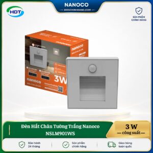 Đèn Hắt Chân Tường Và Cầu Thang Trắng Nanoco NSLM901WS