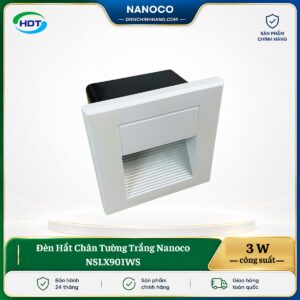 Đèn Hắt Chân Tường Và Cầu Thang Trắng Nanoco NSLX901WS