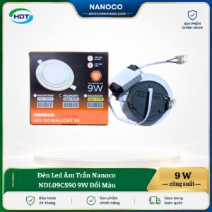 Đèn LED âm trần Nanoco NDL09CS90 9W đổi màu
