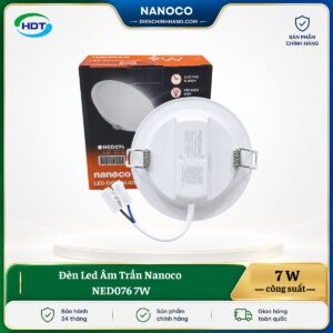 Đèn LED âm trần Nanoco NED076 7W