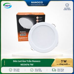 Đèn LED âm trần Nanoco NED076 7W
