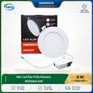 Đèn LED âm trần Nanoco NSD0661 6W