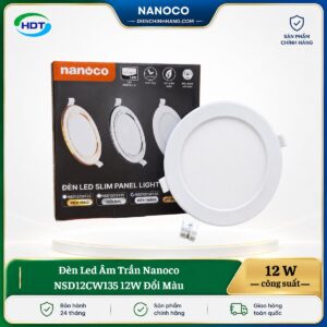 Đèn LED âm trần Nanoco NSD12CW135 12W đổi màu