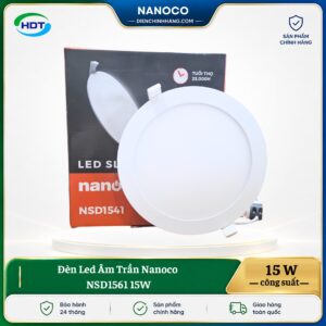 Đèn LED âm trần Nanoco NSD1561 15W