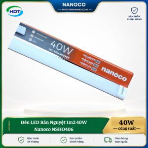 Đèn LED Bán Nguyệt 1m2 40W Nanoco NSHO406