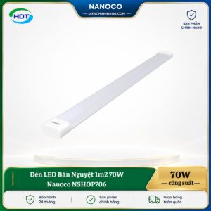 Đèn LED Bán Nguyệt 1m2 70W Nanoco NSHOP706