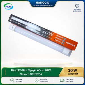 Đèn LED Bán Nguyệt 60cm 20W Nanoco NSHE206