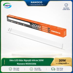 Đèn LED Bán Nguyệt 60cm 20W Nanoco NSHO206