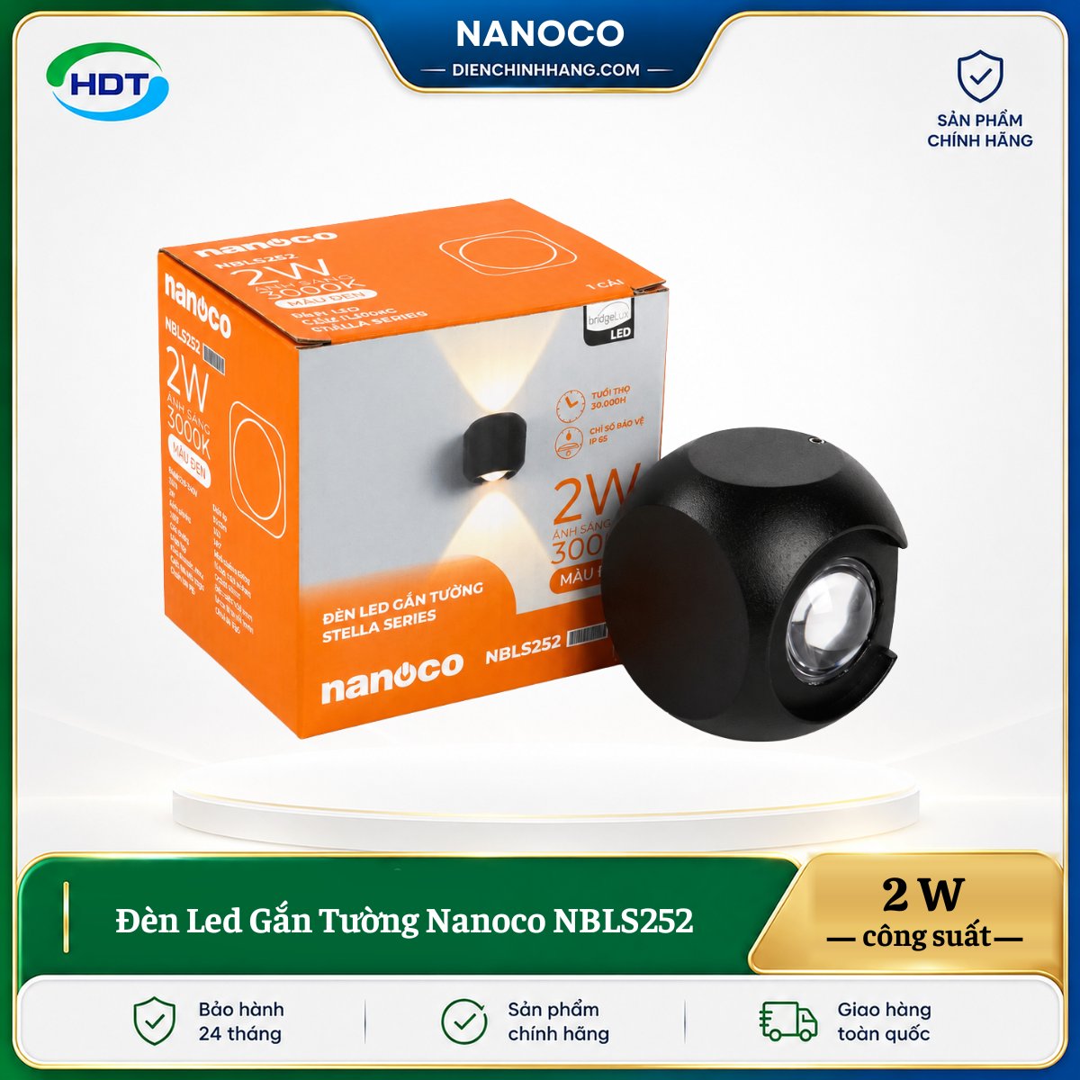 Đèn Led Gắn Tường Nanoco NBLS252