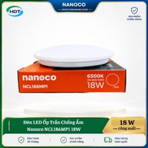 Đèn LED Ốp Trần Chống Ẩm Nanoco NCL186MP1 18W