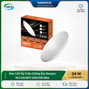 Đèn LED Ốp Trần Chống Ẩm Nanoco NCL24CMP1 24W Đổi Màu