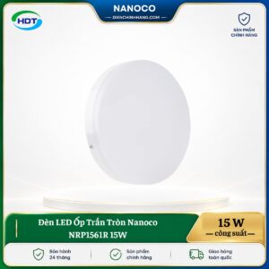 Đèn LED Ốp Trần Tròn Nanoco NRP1561R 15W