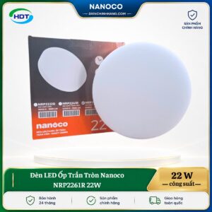 Đèn LED Ốp Trần Tròn Nanoco NRP2261R 22W