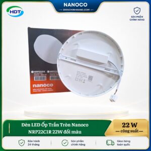 Đèn LED Ốp Trần Tròn Nanoco NRP22C1R 22W đổi màu