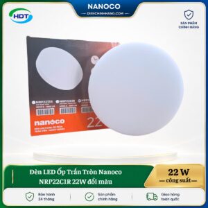 Đèn LED Ốp Trần Tròn Nanoco NRP22C1R 22W đổi màu