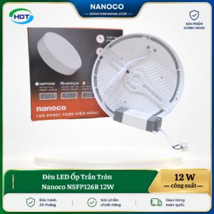 Đèn LED Ốp Trần Tròn Nanoco NSFP126R 12W
