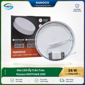 Đèn LED Ốp Trần Tròn Nanoco NSFP246R 24W